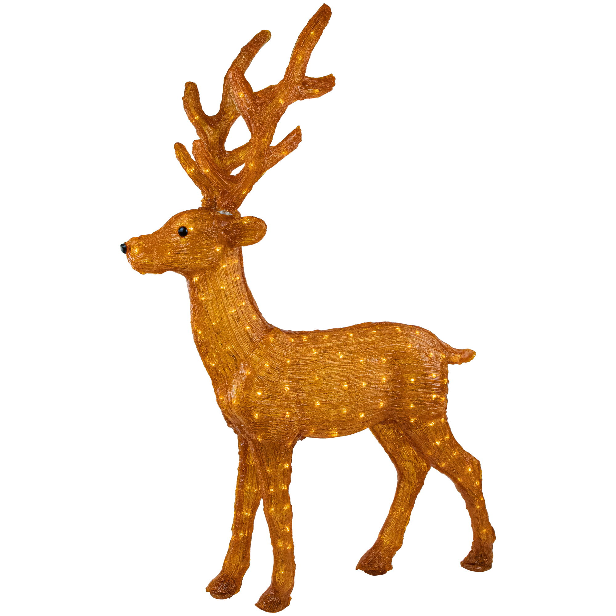 Northlight LED Lighted Commercial Grade Acrylic Reindeer Outdoor Christmas Decoration - 46"