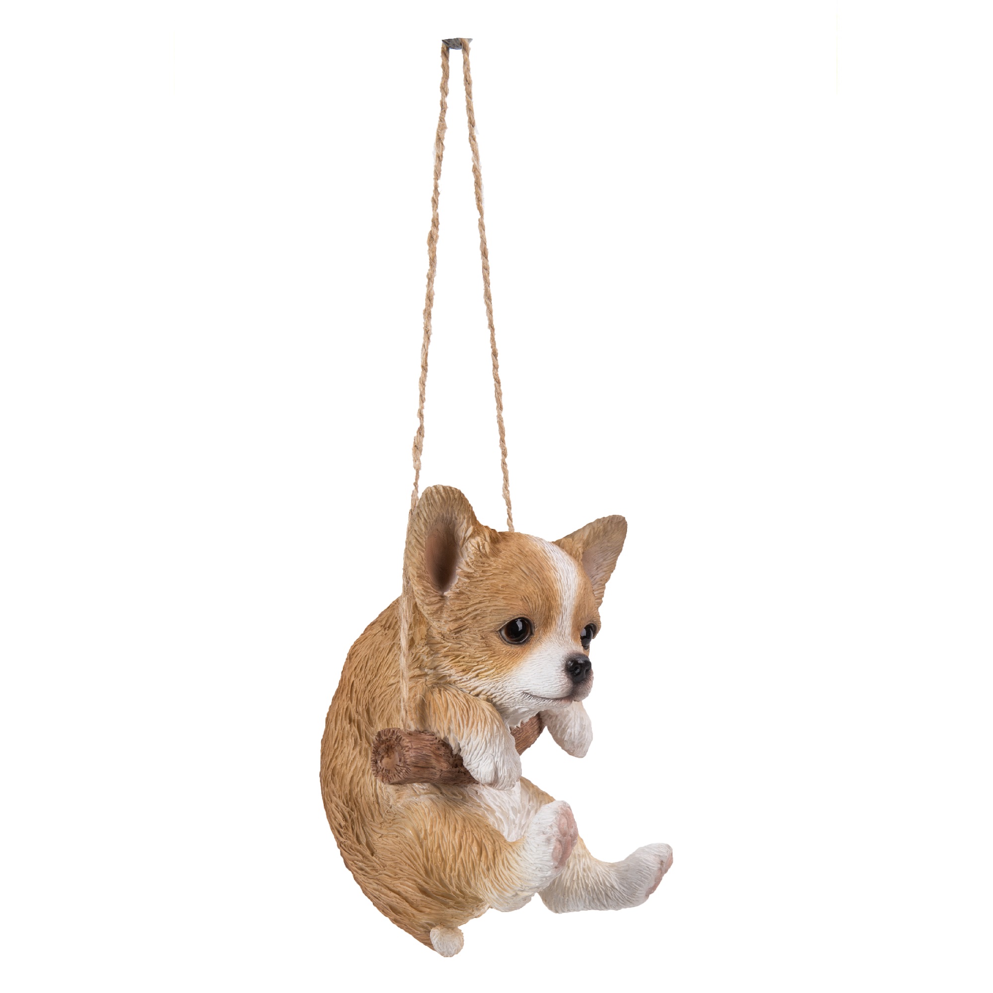 Hi-Line Gifts 5.5" Hanging Chihuahua Puppy Outdoor Garden Statue