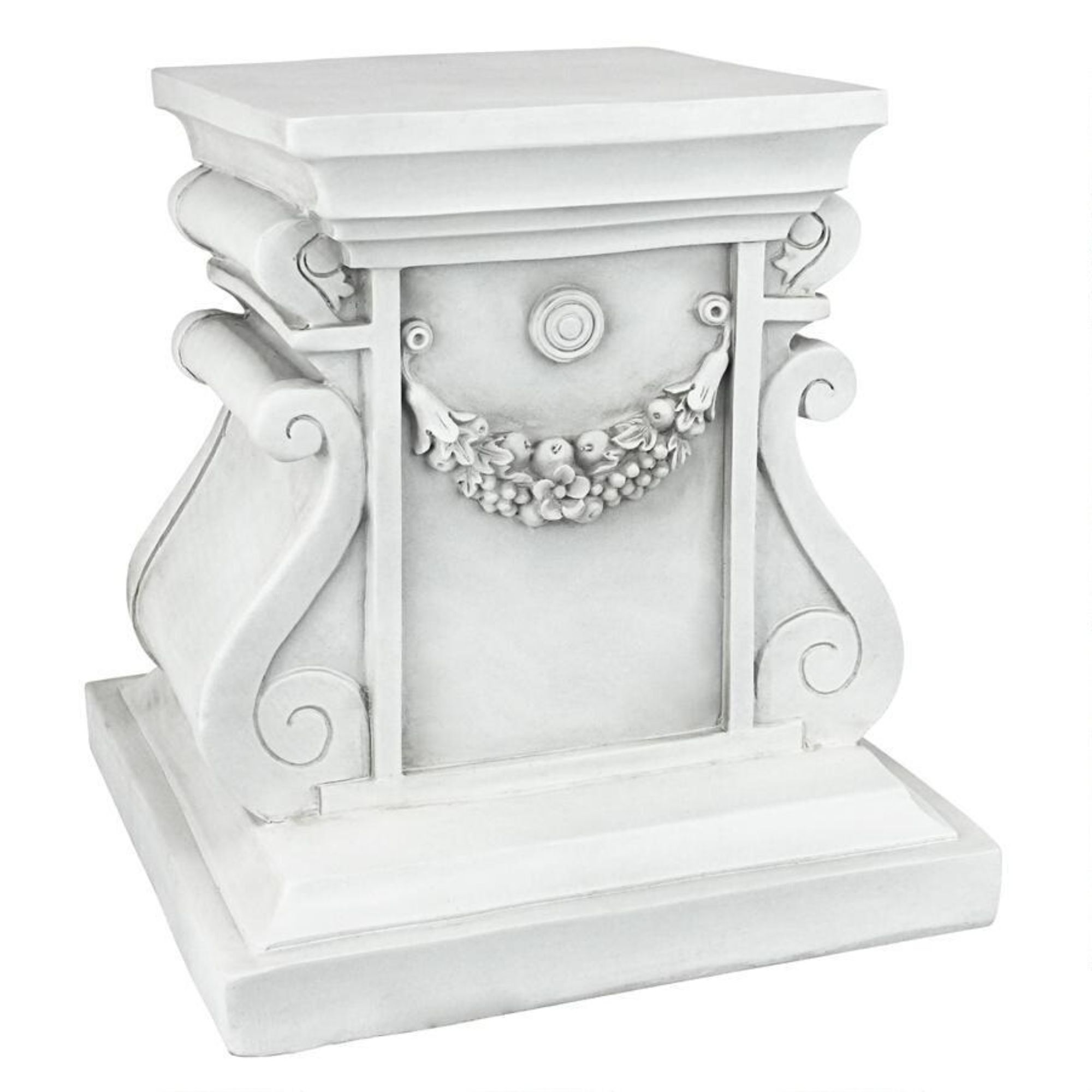 Outdoor Living and Style Medium Classic Plinth Base Outdoor Garden Statue - 12"