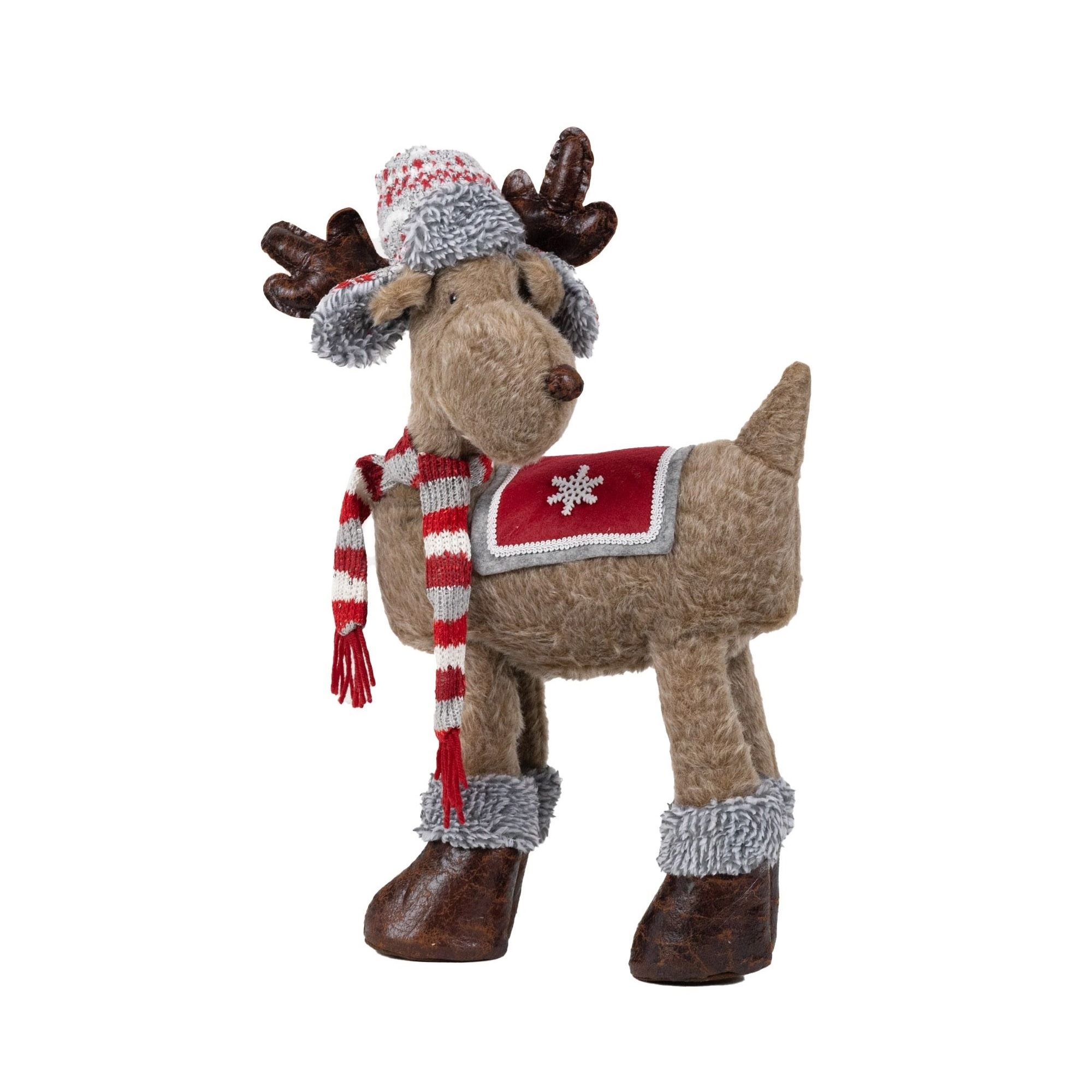 Melrose 21" Moose with Hunters Hat Christmas Plush Figure