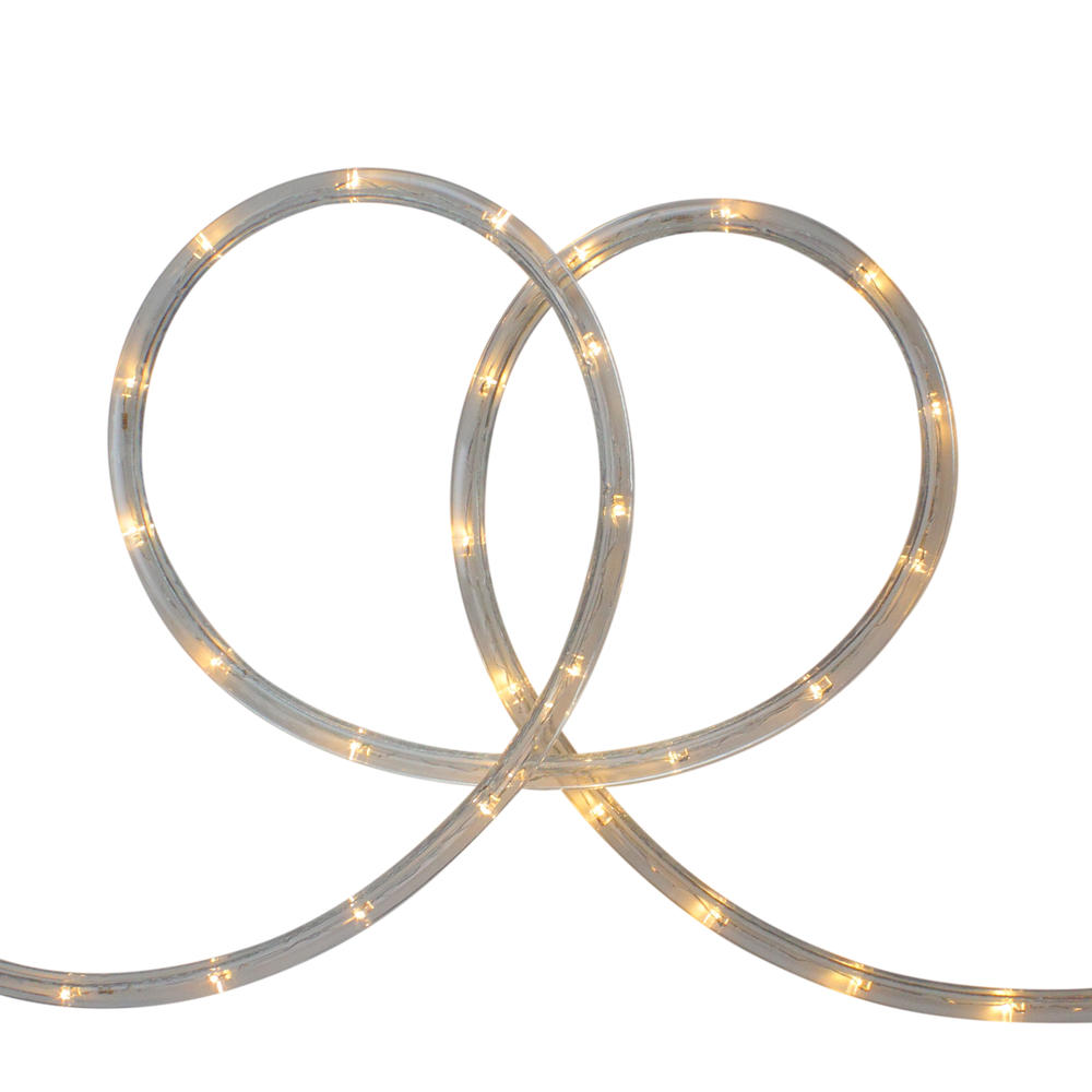 Northlight Warm White LED Outdoor Flexible Christmas Rope Light Set, 18ft