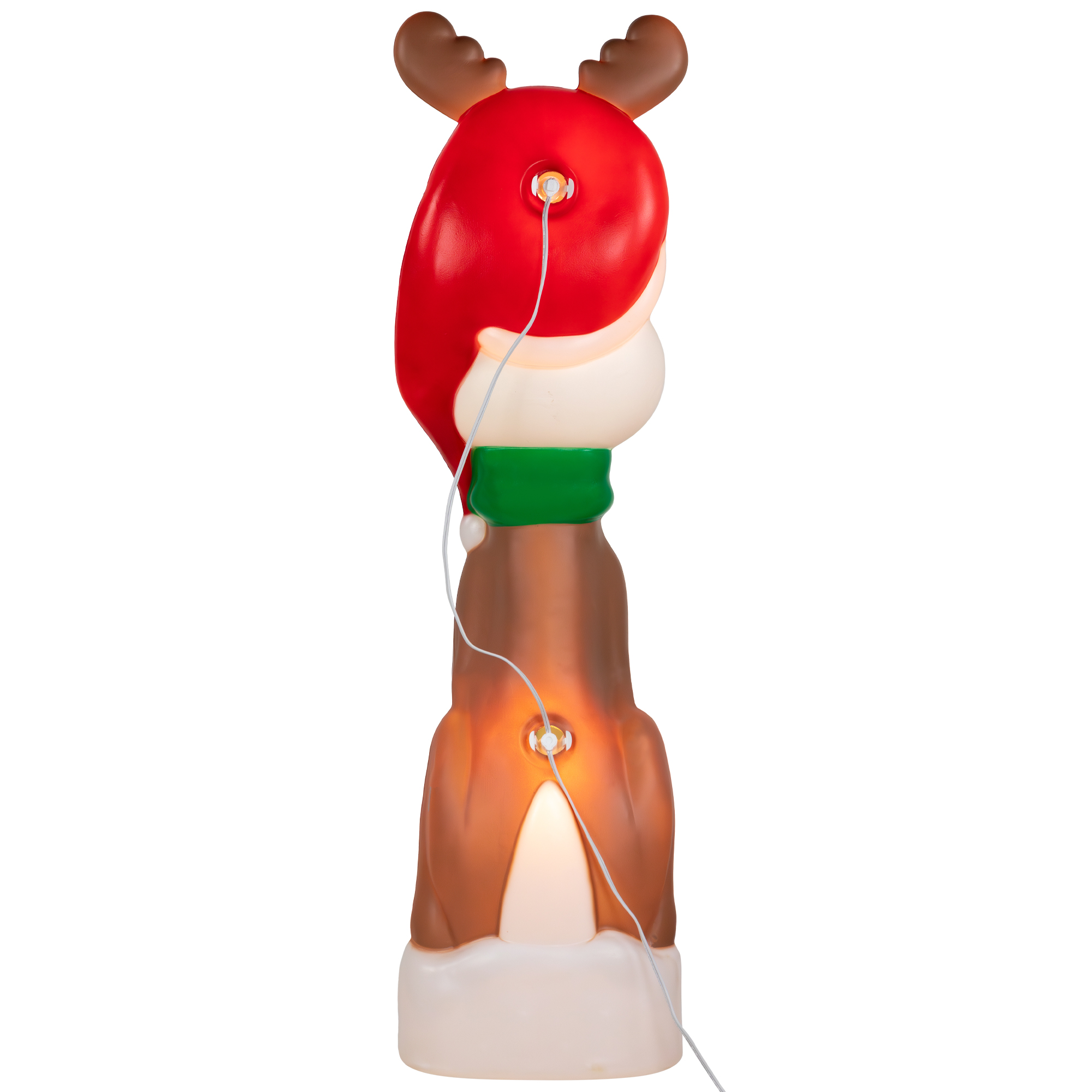 Northlight 40" Lighted Blow Mold Reindeer Outdoor Christmas Decoration