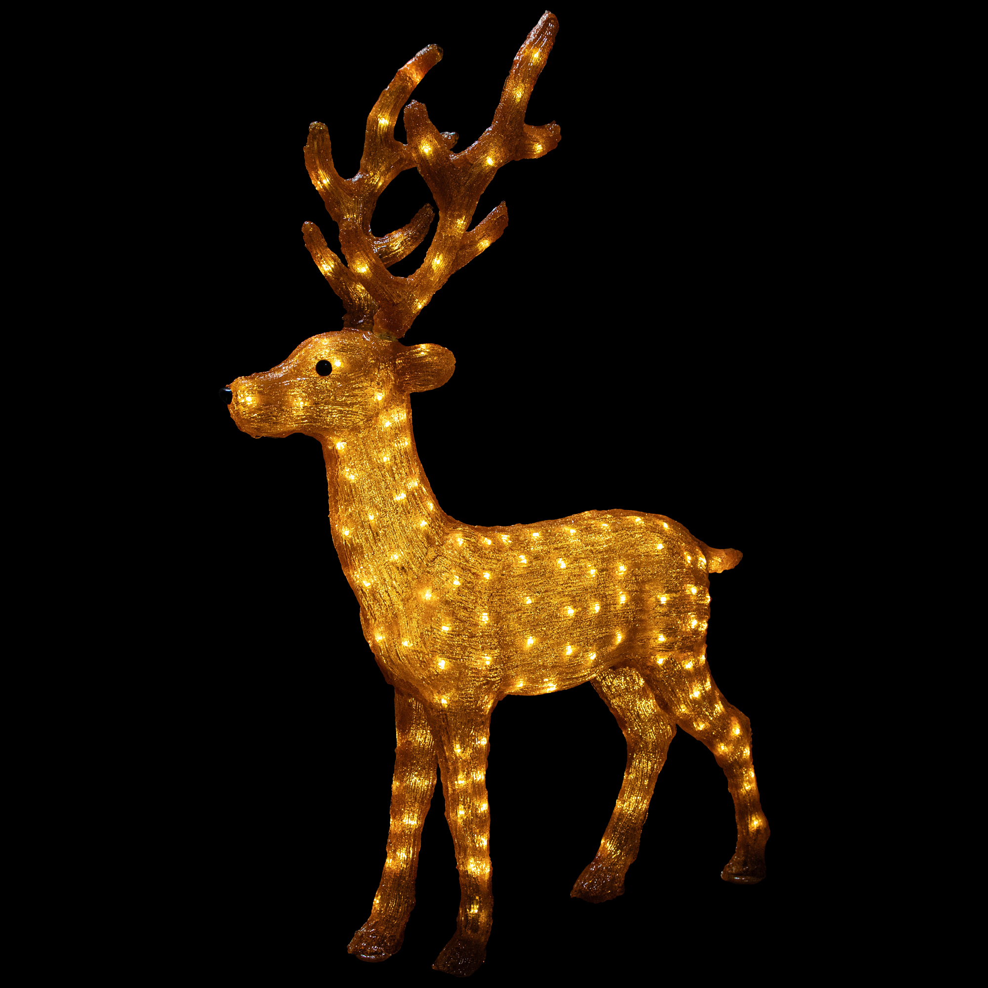 Northlight LED Lighted Commercial Grade Acrylic Reindeer Outdoor Christmas Decoration - 46"