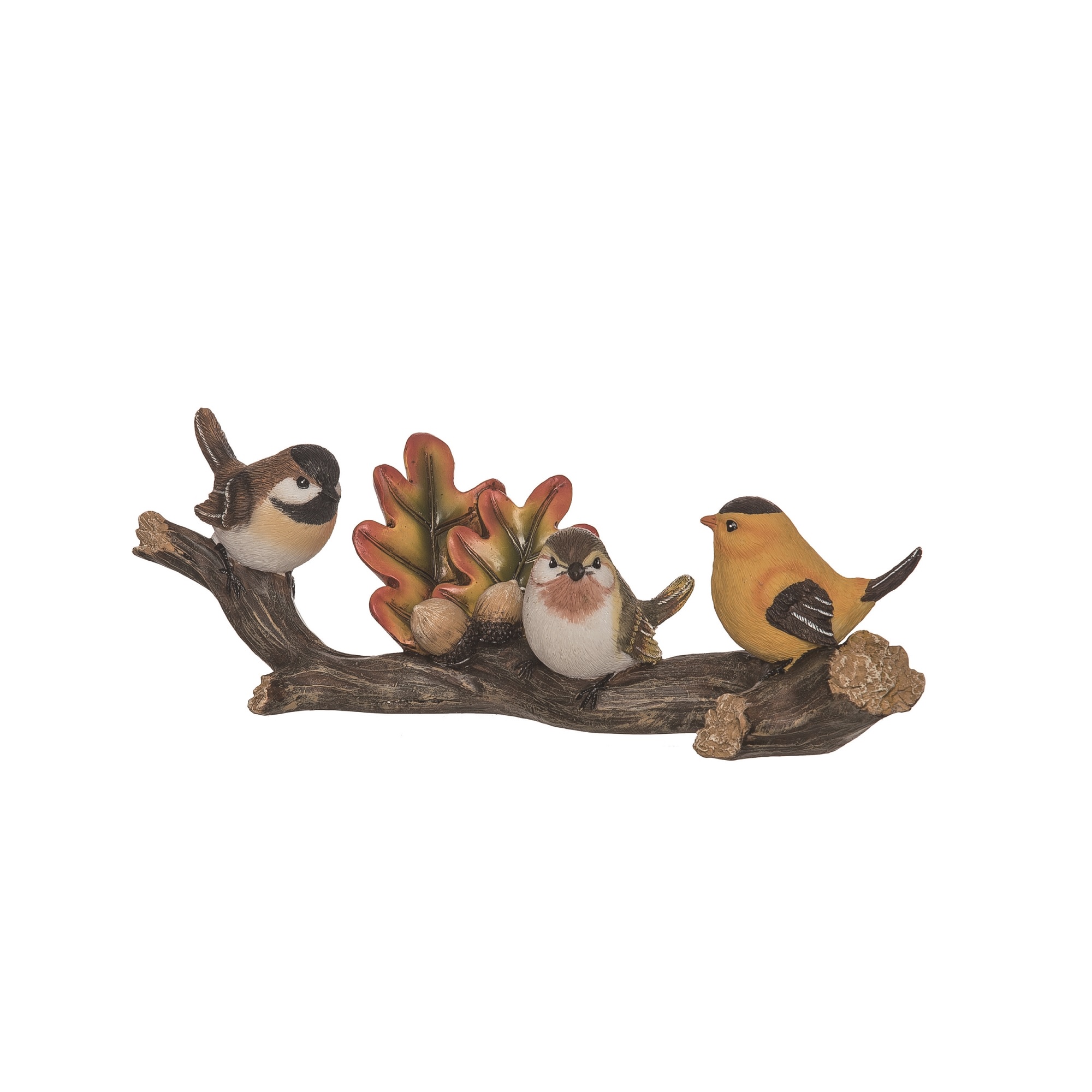 Contemporary Home Living 12.75" Multi-Color Birds on Branch Fall Harvest Figurine