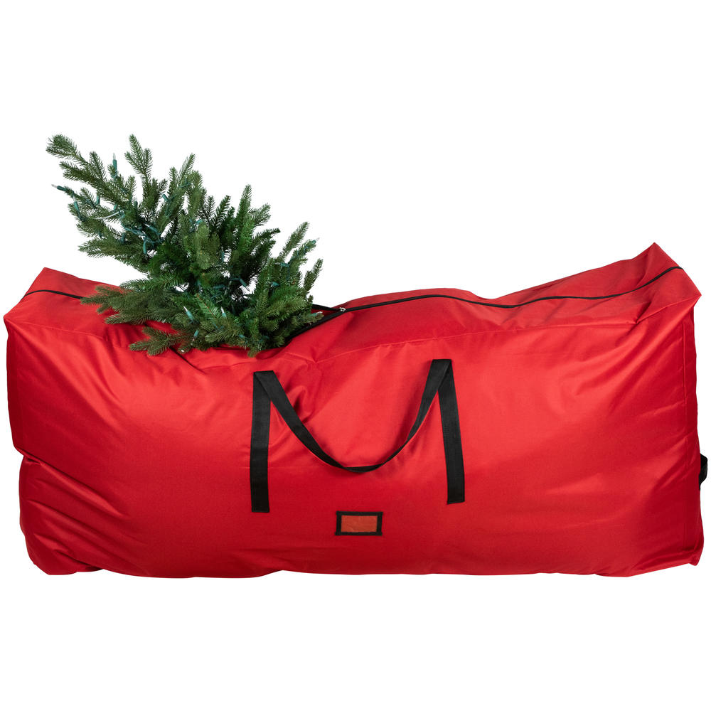 Northlight 65" Red and Black Artificial Christmas Tree Storage Bag