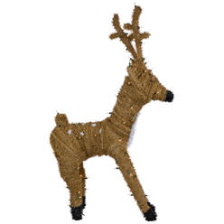 Northlight 35682120 Pre-Lit Standing Reindeer with Spots Outdoor Christmas Decoration - Brown