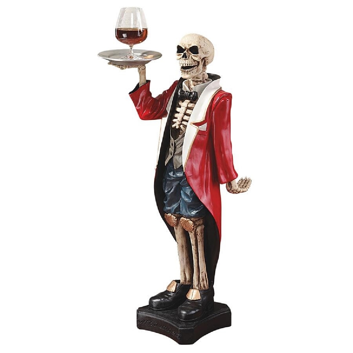 Outdoor Living and Style Bones the English Butler Halloween Sculptural Pedestal Table - 36"