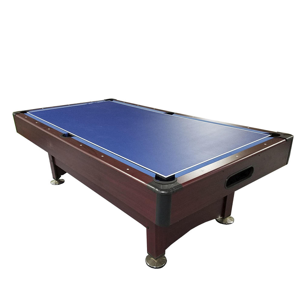 Pool Central 8' Pool Billiards and Hockey 2-In 1 Game Table