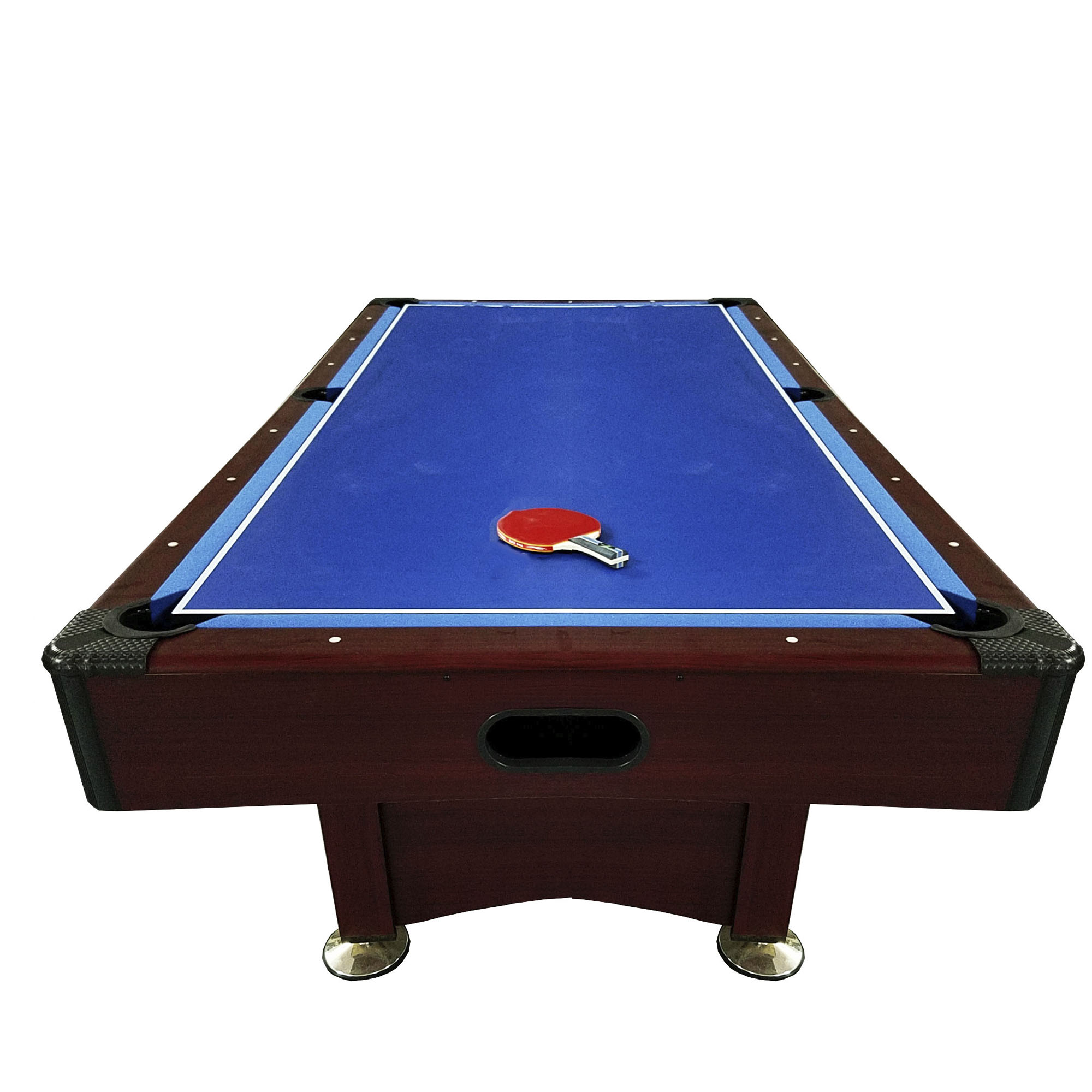 Pool Central 8' Pool Billiards and Hockey 2-In 1 Game Table