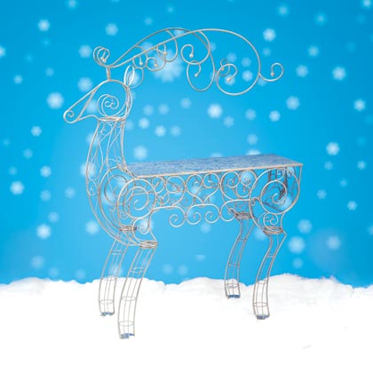 CC Christmas Decor Commercial Sized Reindeer Figure Christmas Display Table - 5.75'