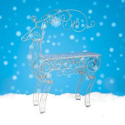 CC Christmas Decor 5.75' Commercial Sized Reindeer Figure Christmas Display Table