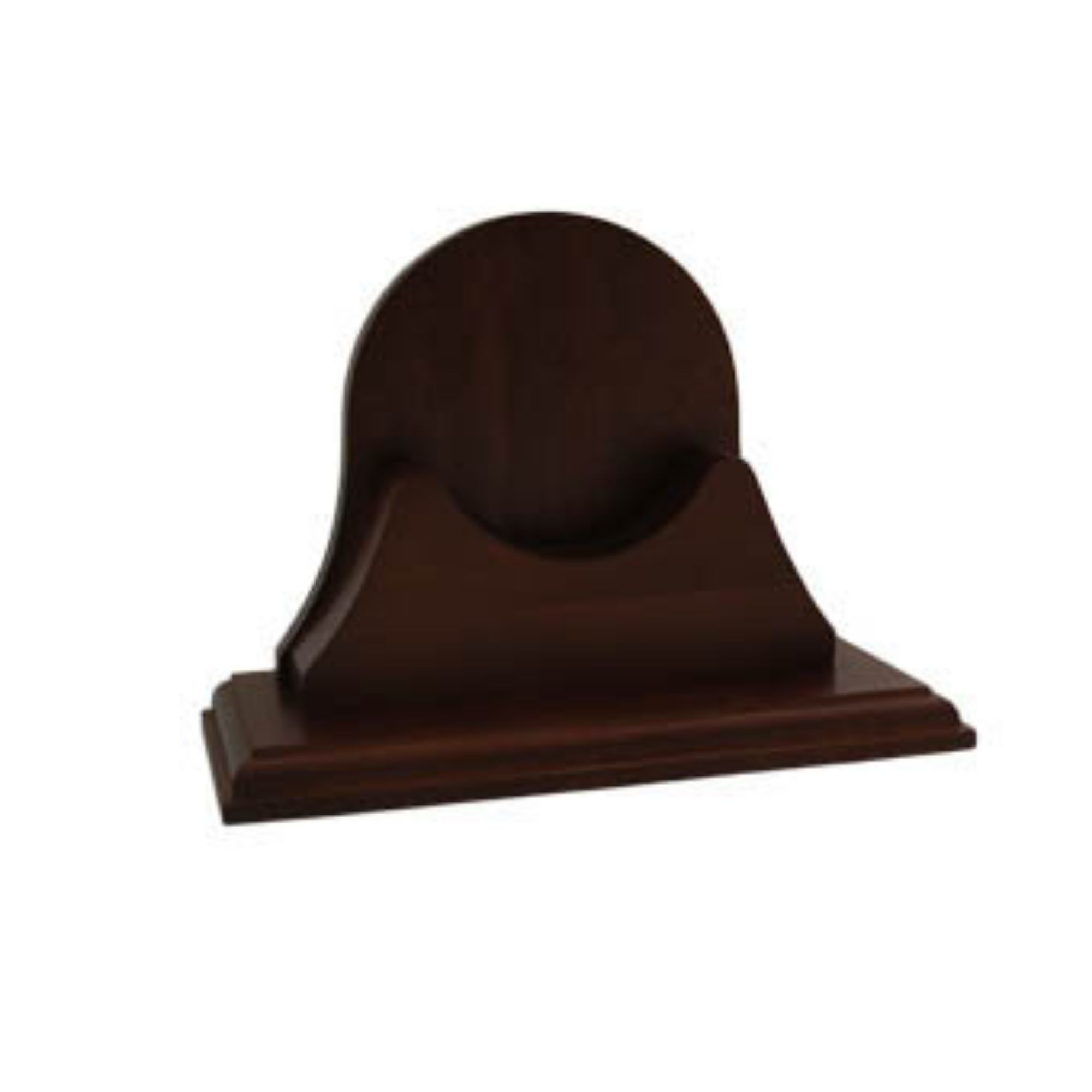Outdoor Living and Style 9" Chocolate Brown Single Mahogany Finished Base