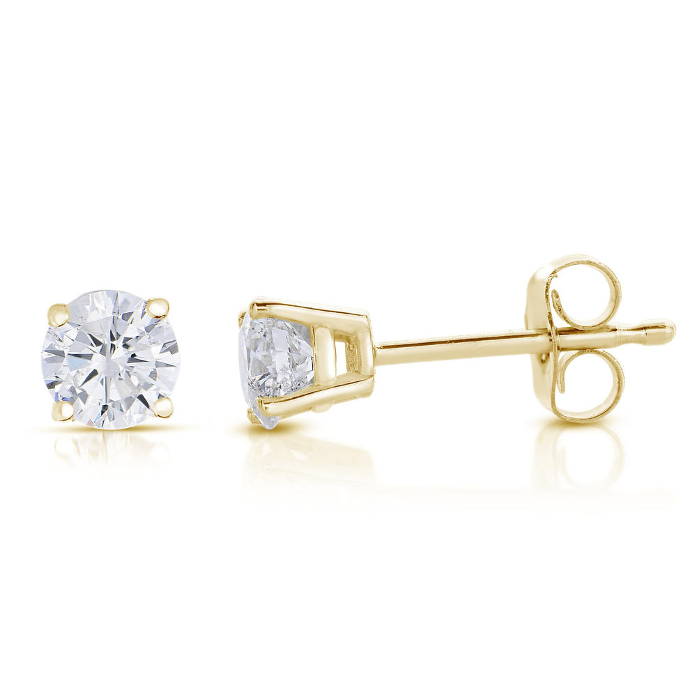 Vir Jewels 1 4 Cttw Diamond Stud Earrings 14K Yellow Gold Push Backs vir-jewels-1-4-cttw-diamond-stud-earrings-14k-yellow-gold-push-backs