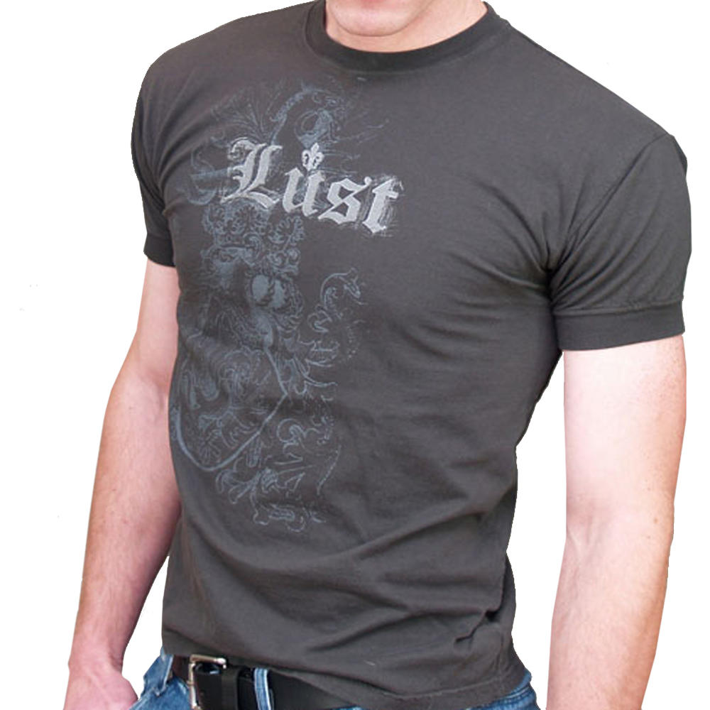 ajaxx63 Mens Lust Graphic Athletic T-Shirt