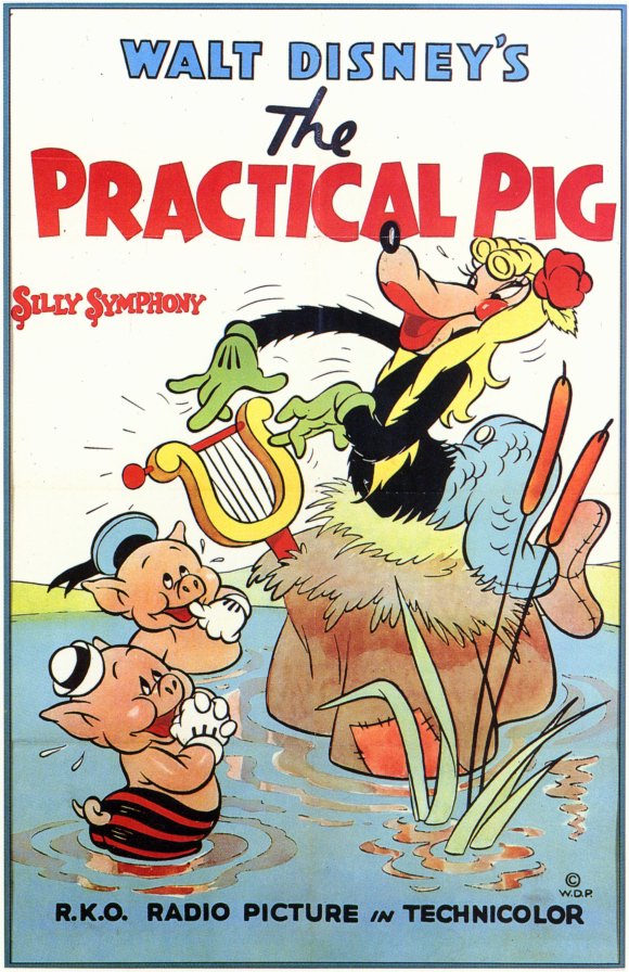 Pop Culture Graphics The Practical Pig Poster Movie 11 x 17 In - 28cm x 44cm
