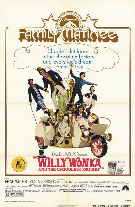 Pop Culture Graphics Willy Wonka and the Chocolate Factory Poster Movie C 11 x 17 In - 28cm x 44cm Gene Wilder Jack Albertson Denise Nickerson Peter
