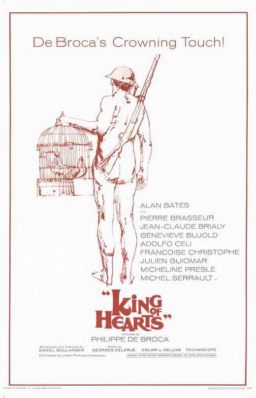 Pop Culture Graphics King of Hearts Poster Movie C 11 x 17 In - 28cm x 44cm Alan Bates Genevieve Bujold Adolfo Celi Francoise Christophe Micheline Pr