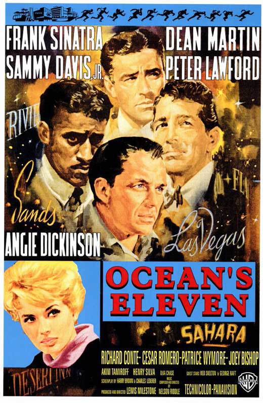 Pop Culture Graphics Oceans 11 Poster Movie C 11 x 17 In - 28cm x 44cm Frank Sinatra Dean Martin Sammy Davis Jr. Angie Dickinson Peter Lawford Richar