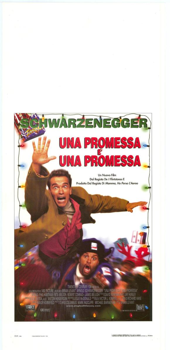 Pop Culture Graphics Jingle All the Way Poster Movie Italian 11 x 17 In - 28cm x 44cm Arnold Schwarzenegger Phil Hartman Sinbad Rita Wilson James Bel