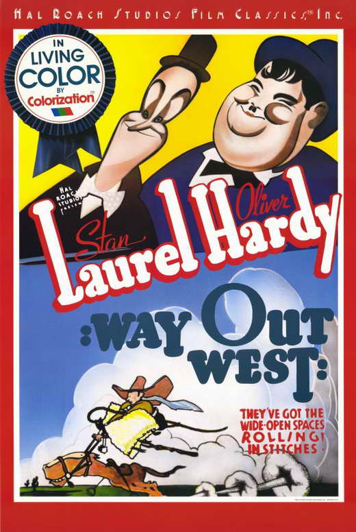 Pop Culture Graphics Way Out West Poster Movie B 11 x 17 In - 28cm x 44cm Stan Laurel Oliver Hardy Rosina Lawrence James Finlayson Sharon Lynne ZaSu