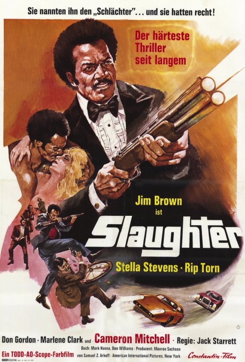 Pop Culture Graphics Slaughter Poster Movie Foreign 11 x 17 In - 28cm x 44cm Jim Brown Stella Stevens Rip Torn Cameron Mitchell Don Gordon Marlene Cl