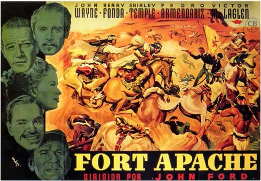 Pop Culture Graphics Fort Apache Poster Movie Spanish 11 x 17 In - 28cm x 44cm Henry Fonda John Wayne Shirley Temple John Agar Pedro Armendariz Sr. V