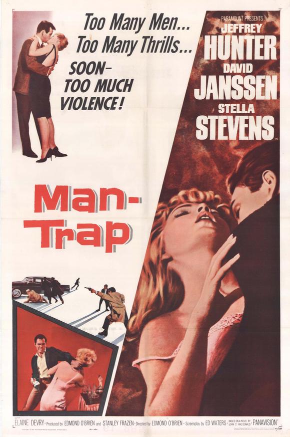 Pop Culture Graphics Man Trap Poster Movie 11 x 17 In - 28cm x 44cm Jeffrey Hunter David Janssen Stella Stevens Elaine Devry Arthur Batanides