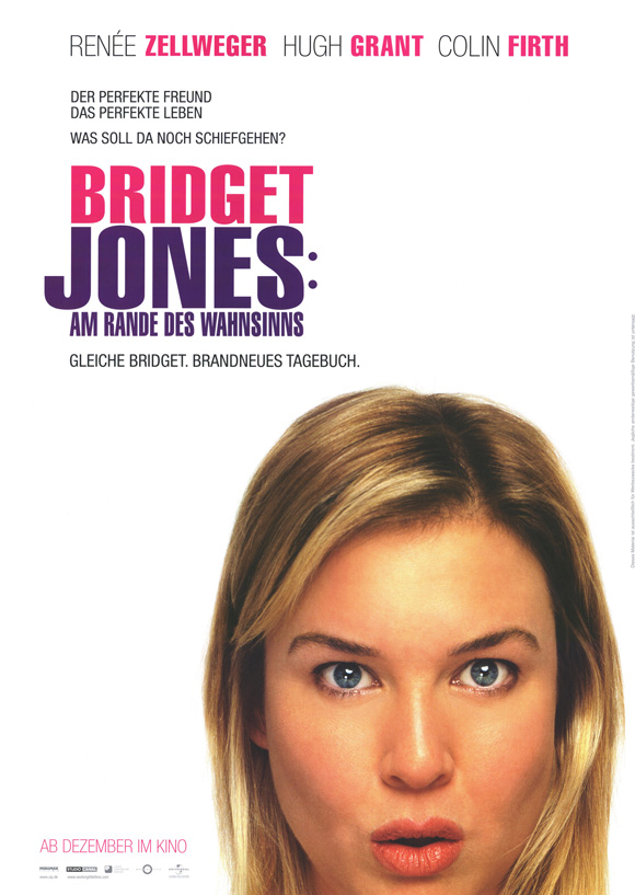 Pop Culture Graphics Bridget Jones: The Edge of Reason Poster Movie German 11 x 17 In - 28cm x 44cm