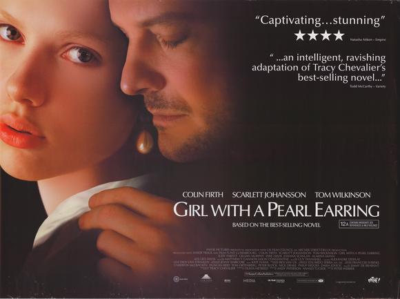 Pop Culture Graphics Girl with a Pearl Earring Poster Movie 30 x 40 Inches - 77cm x 102cm Colin Firth Scarlett Johansson Tom Wilkinson