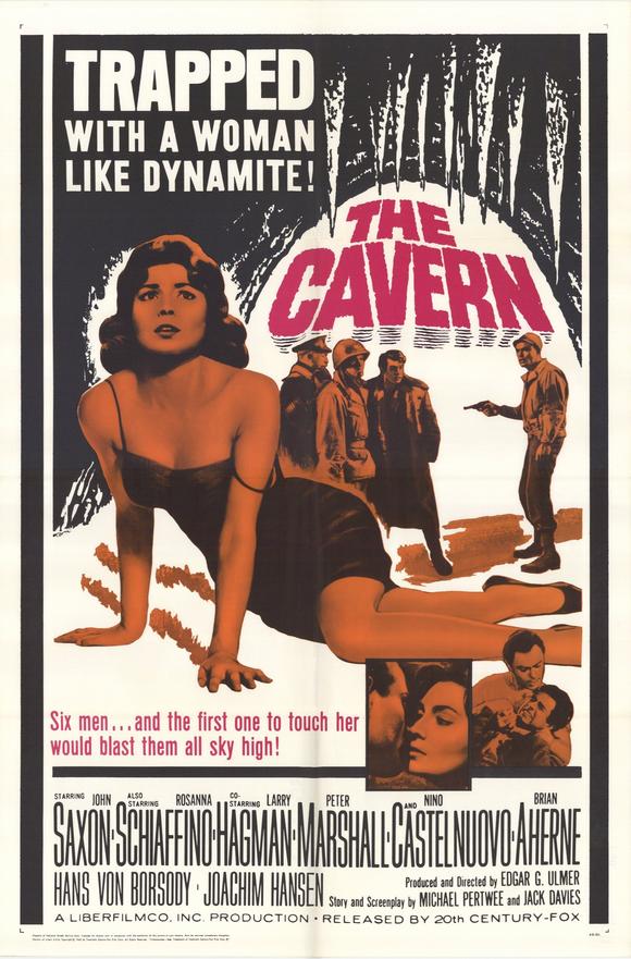 Pop Culture Graphics The Cavern Poster Movie 27 x 40 Inches - 69cm x 102cm John Saxon Rosanna Schiaffino Larry Hagman Peter Marshall
