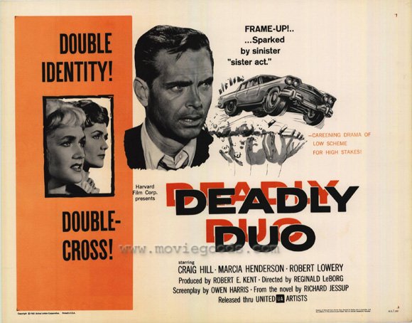 Pop Culture Graphics Deadly Duo Poster Movie Half Sheet 22 x 28 Inches - 56cm x 72cm Craig Hill Marcia Henderson Dayton Lummis Carlos Romero