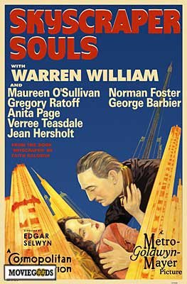 Pop Culture Graphics Skyscraper Souls Poster Movie 27 x 40 Inches - 69cm x 102cm Warren William Maureen O'Sullivan Gregory Ratoff Anita Page