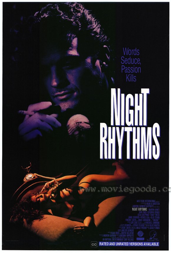 Pop Culture Graphics Night Rhythms Poster Movie 27 x 40 Inches - 69cm x 102cm Martin Hewitt David Carradine Tracy Tweed Deborah Diggs