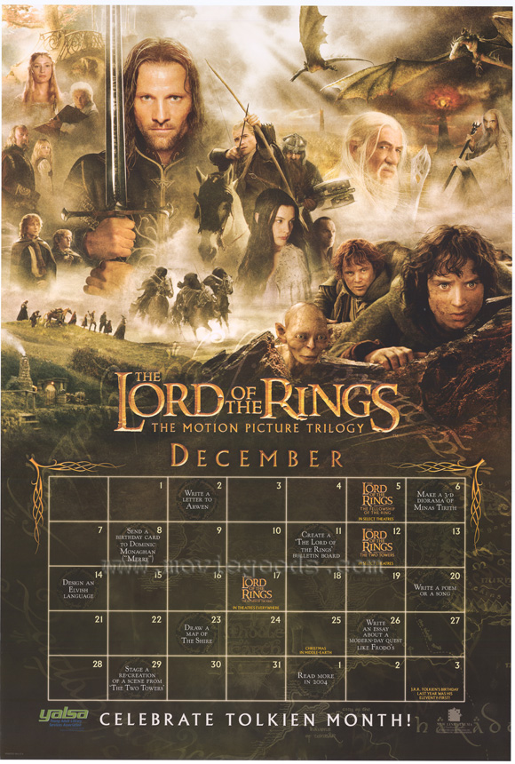 Pop Culture Graphics Lord of the Rings - Trilogy Poster Movie B 27 x 40 Inches - 69cm x 102cm Elijah Wood Ian McKellan Viggo Mortensen Sean Astin
