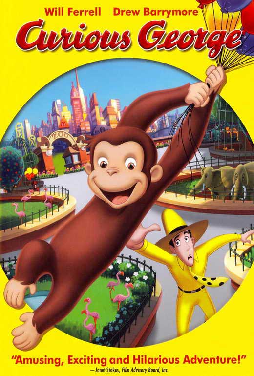 Pop Culture Graphics Curious George Poster Movie C 27 x 40 Inches - 69cm x 102cm Drew Barrymore Will Ferrell David Cross Eugene Levy