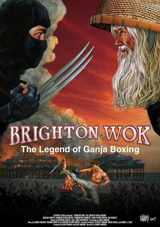Pop Culture Graphics Brighton Wok: The Legend of Ganja Boxing Poster Movie 11 x 17 Inches - 28cm x 44cm Richard Forsyth Samson Byford-Winter