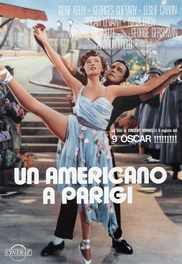 Pop Culture Graphics An American in Paris Poster Movie Italian 27 x 40 Inches - 69cm x 102cm Gene Kelly Leslie Caron Oscar Levant Nina Foch