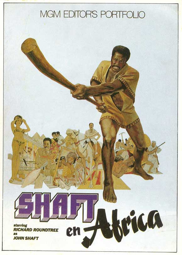Pop Culture Graphics Shaft in Africa Poster Movie Spanish B 11 x 17 Inches - 28cm x 44cm Richard Roundtree Frank Finlay Vonetta McGee Neda Arneric