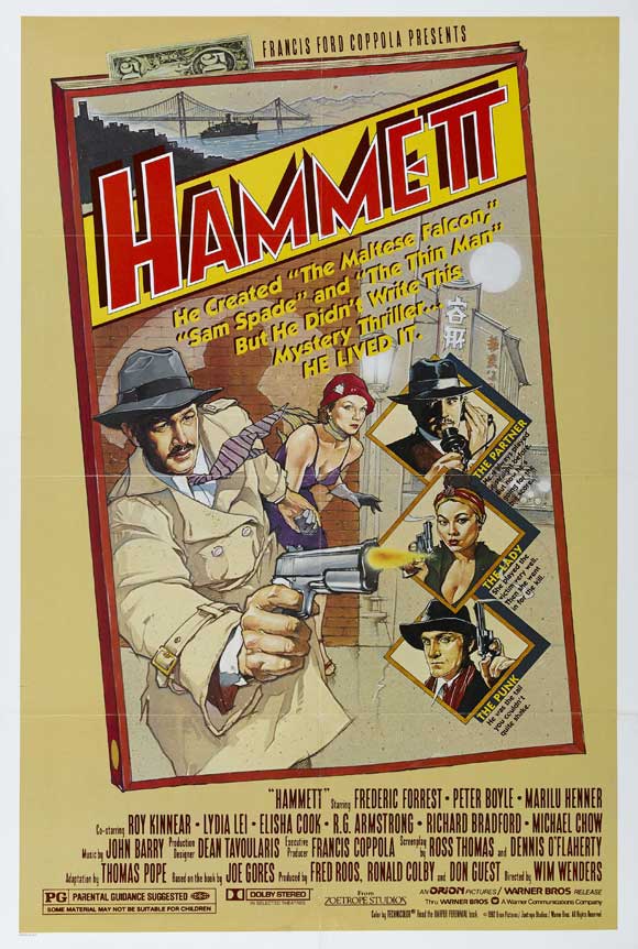 Pop Culture Graphics Hammett Poster Movie B 27 x 40 Inches - 69cm x 102cm Frederic Forrest Peter Boyle Sylvia Sidney Elisha Cook Jr.