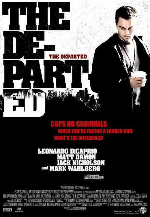 Pop Culture Graphics The Departed Poster Movie O 11 x 17 Inches - 28cm x 44cm Leonardo DiCaprio Matt Damon Jack Nicholson Martin Sheen