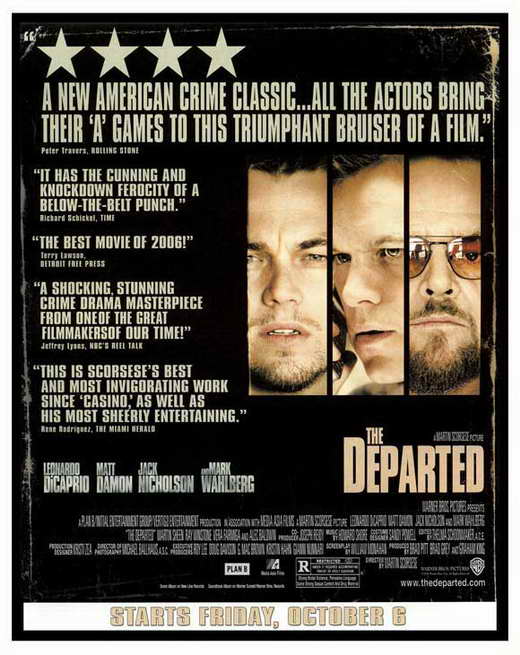 Pop Culture Graphics The Departed Poster Movie P 11 x 17 Inches - 28cm x 44cm Leonardo DiCaprio Matt Damon Jack Nicholson Martin Sheen