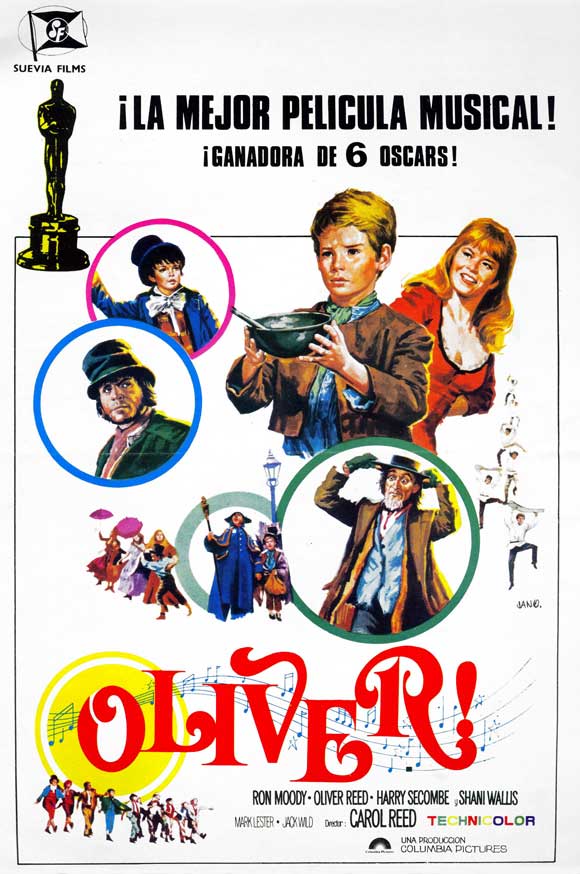 Pop Culture Graphics Oliver Poster Movie Spanish 11 x 17 Inches - 28cm x 44cm Mark Lester Jack Wild Ron Moody Shani Wallis