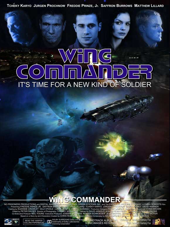 Pop Culture Graphics Wing Commander Poster Movie C 27 x 40 Inches - 69cm x 102cm Freddie Prinze Jr. Matthew Lillard Saffron Burrows Tcheky Karyo