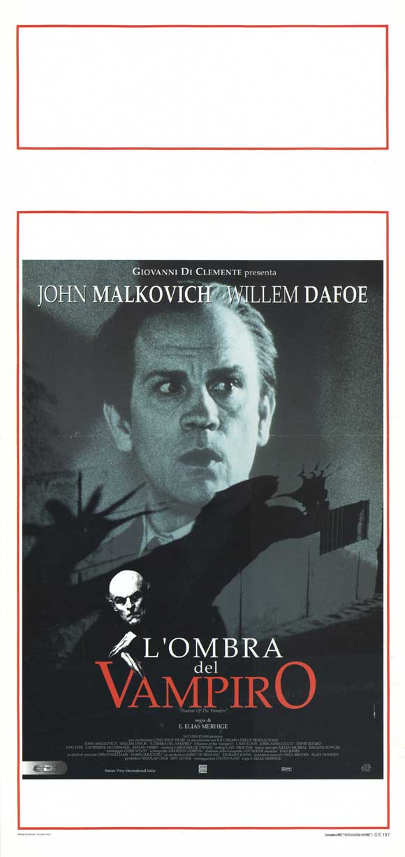 Pop Culture Graphics Shadow of the Vampire Poster Movie Italian 13 x 28 Inches - 34cm x 72cm John Malkovich Willem Dafoe Catherine McCormack