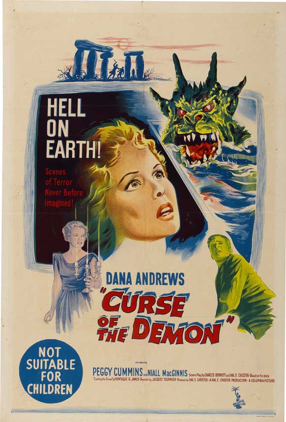 Pop Culture Graphics Night of the Demon Poster Movie Australian 11 x 17 Inches - 28cm x 44cm Dana Andrews Peggy Cummins Niall MacGinnis