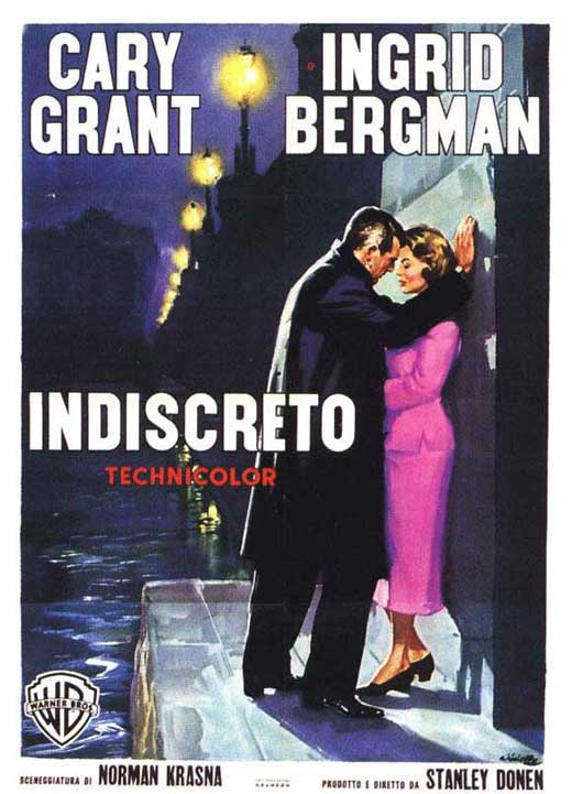 Pop Culture Graphics Indiscreet Poster Movie Italian 11 x 17 Inches - 28cm x 44cm Cary Grant Ingrid Bergman Phyllis Calvert