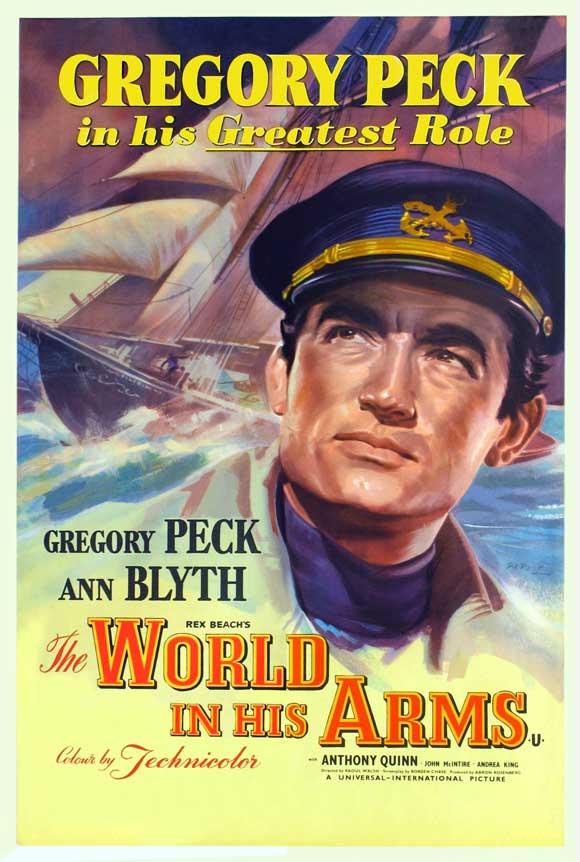Pop Culture Graphics The World in His Arms Poster Movie UK 11 x 17 Inches - 28cm x 44cm Gregory Peck Ann Blyth Anthony Quinn John McIntire