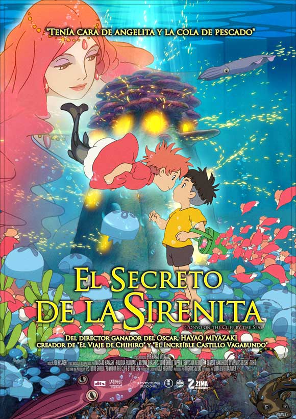 Pop Culture Graphics Ponyo on the Cliff Poster Movie Mexican 11 x 17 Inches - 28cm x 44cm Hayao Miyazaki Hiroki Doi Jji Tokoro Tomoko Yamaguchi