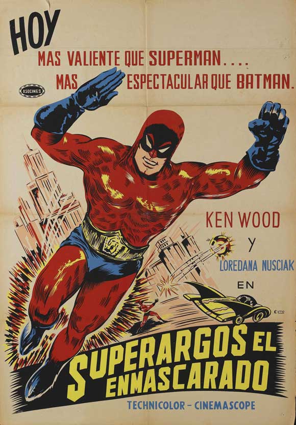 Pop Culture Graphics Superargo Versus Diabolicus Poster Movie Spanish 11 x 17 Inches - 28cm x 44cm