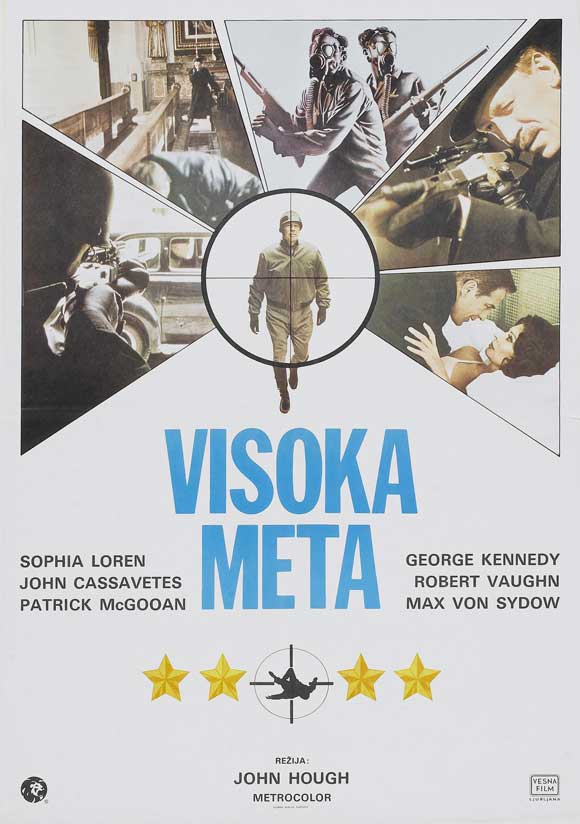 Pop Culture Graphics Brass Target Poster Movie Yugoslavian 11 x 17 Inches - 28cm x 44cm Sophia Loren George Kennedy Max von Sydow John Cassavetes